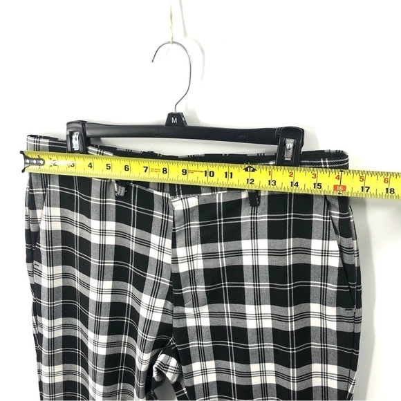 Zara Plaid Pants High Rise Ankle Trousers Size 32 Preppy Academia Punk - Picture 8 of 11
